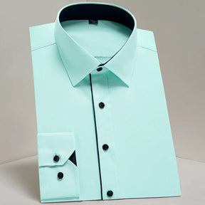 Camisa Social Masculina de Manga Longa Clássica