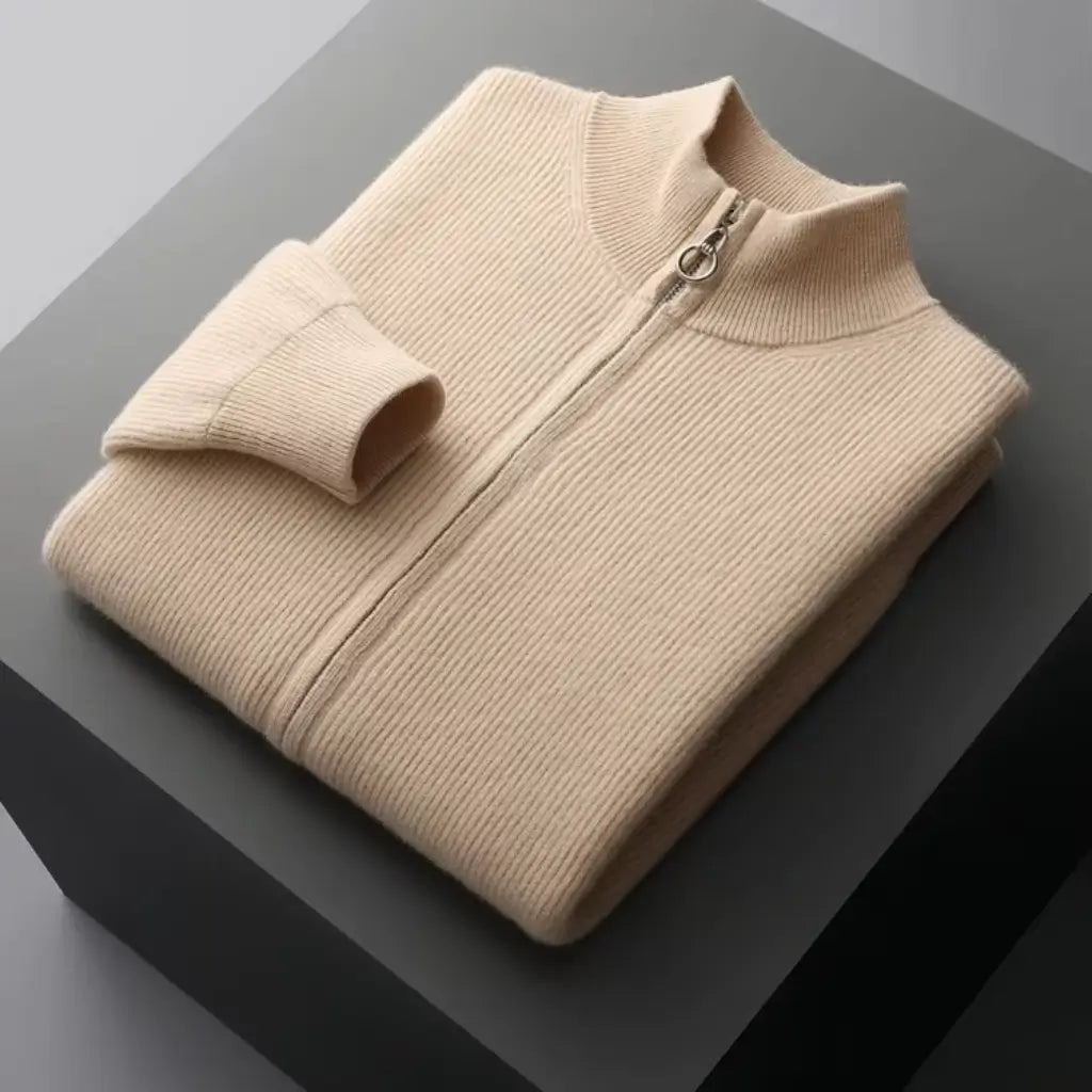 Cardigan Masculino Em Lã Merino – Casual