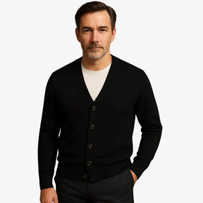 Cardigan Masculino Feito Em lã Merino 