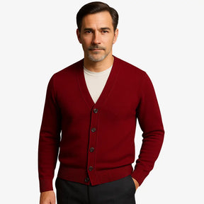 Cardigan Masculino Feito Em lã Merino