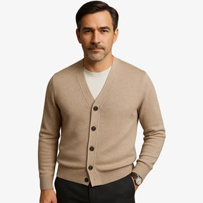 Cardigan Masculino Feito Em lã Merino 