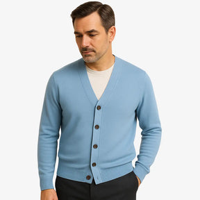 Cardigan Masculino Feito Em lã Merino 
