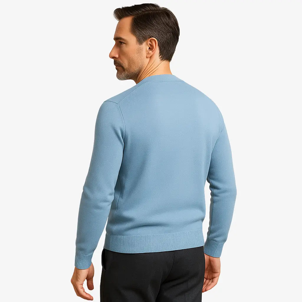 Cardigan Masculino Feito Em lã Merino 