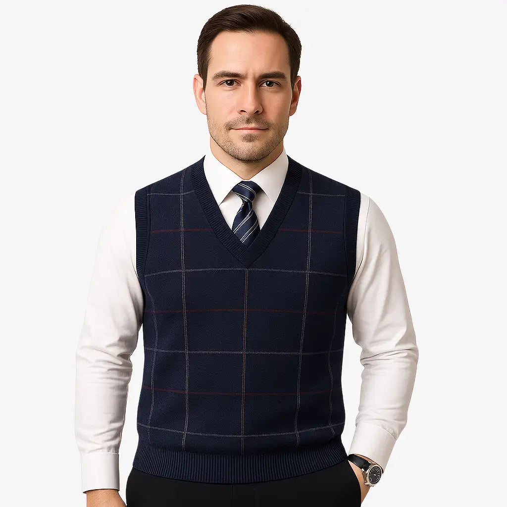 Colete Social Masculino Tricot Gola V