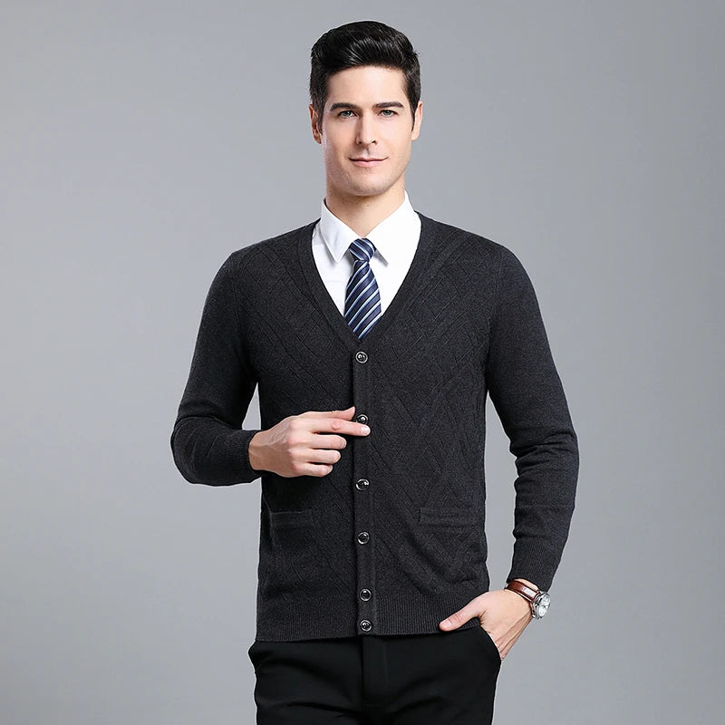 Cardigan Masculino Social Gola V