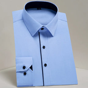 Camisa Social Masculina de Manga Longa Clássica