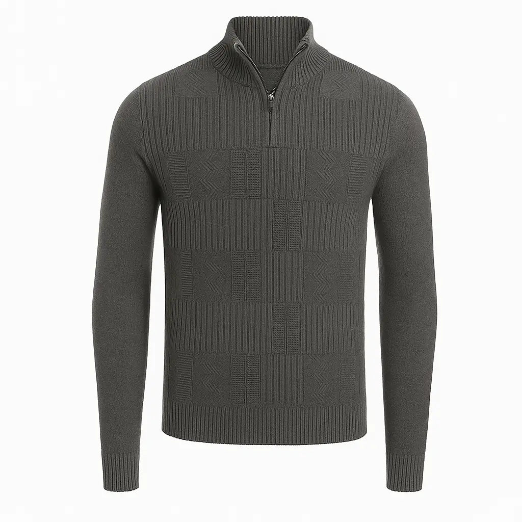 Pulôver Masculino Tricô com Gola Alta