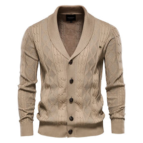 Cardigan Masculino Clássico Com Botões