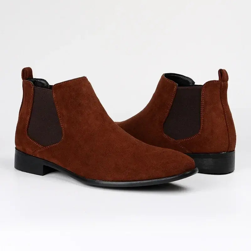 Bota Chelsea Masculina Couro Camurça