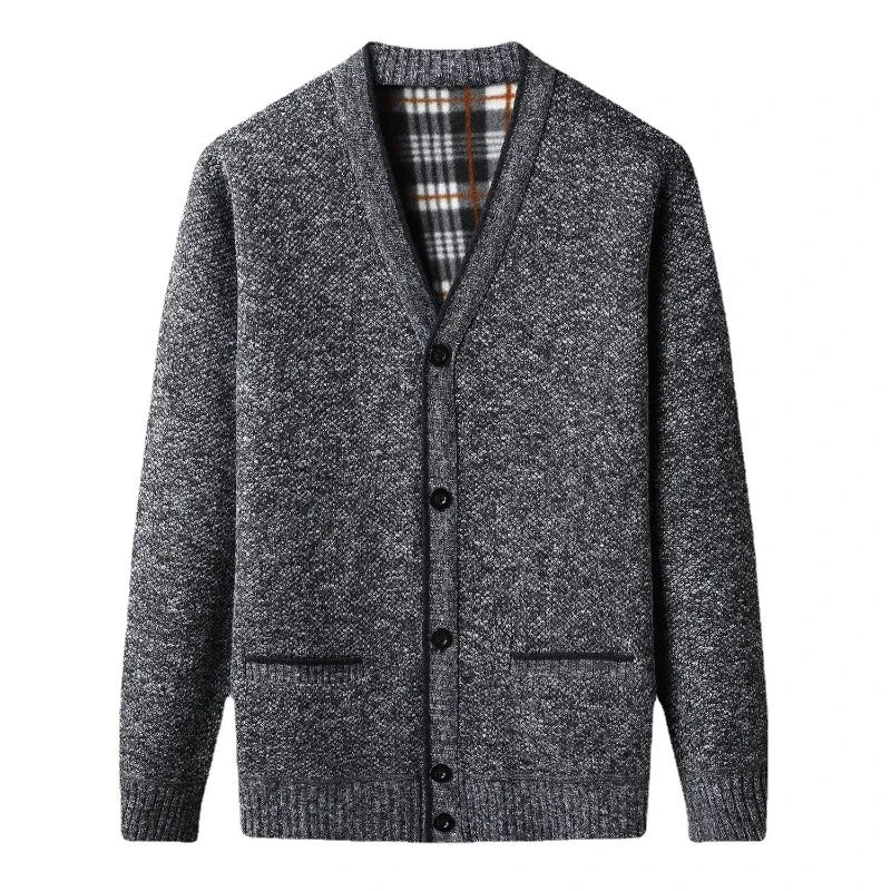 Cardigan Masculino Feito Em Lã