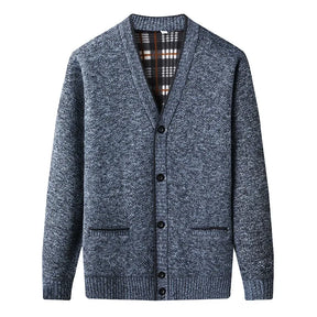 Cardigan Masculino Feito Em Lã