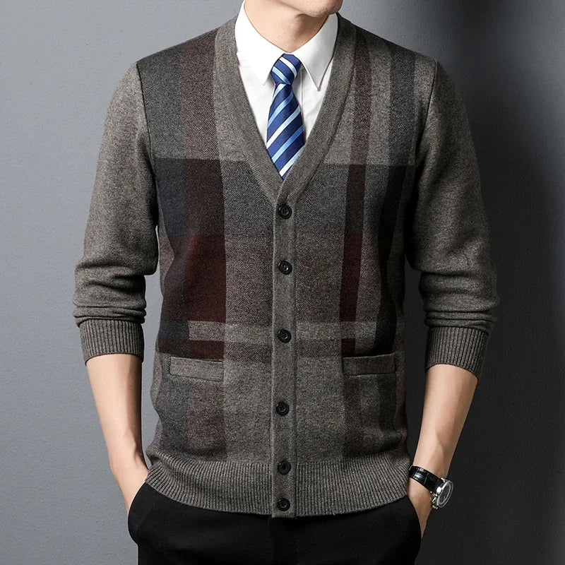 Cardigan Masculino Social Com Botões