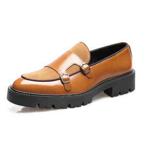 Loafer Masculino Tratorado Com Fivela Dupla