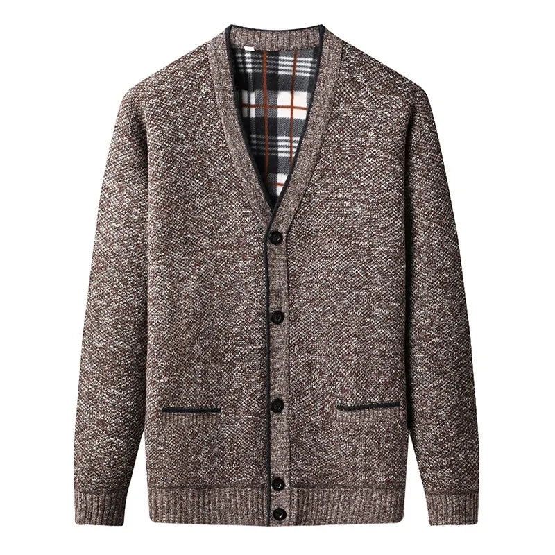 Cardigan Masculino Feito Em Lã