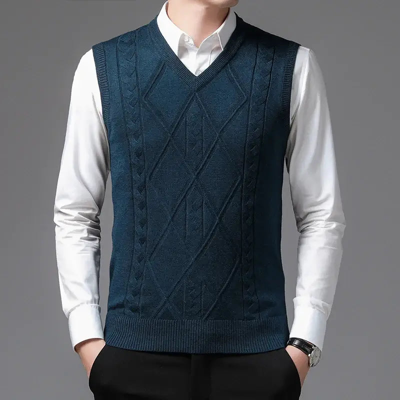 Colete Masculino Tricot Business