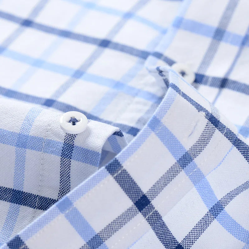 Camisa Masculina Oxford Quadricular