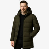 Sobretudo Masculino Puffer Longo
