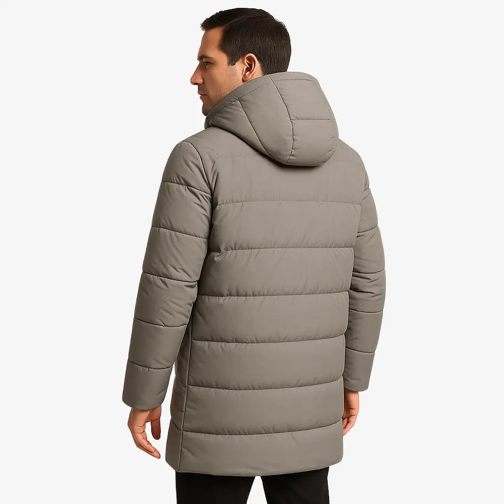 Sobretudo Masculino Puffer Longo