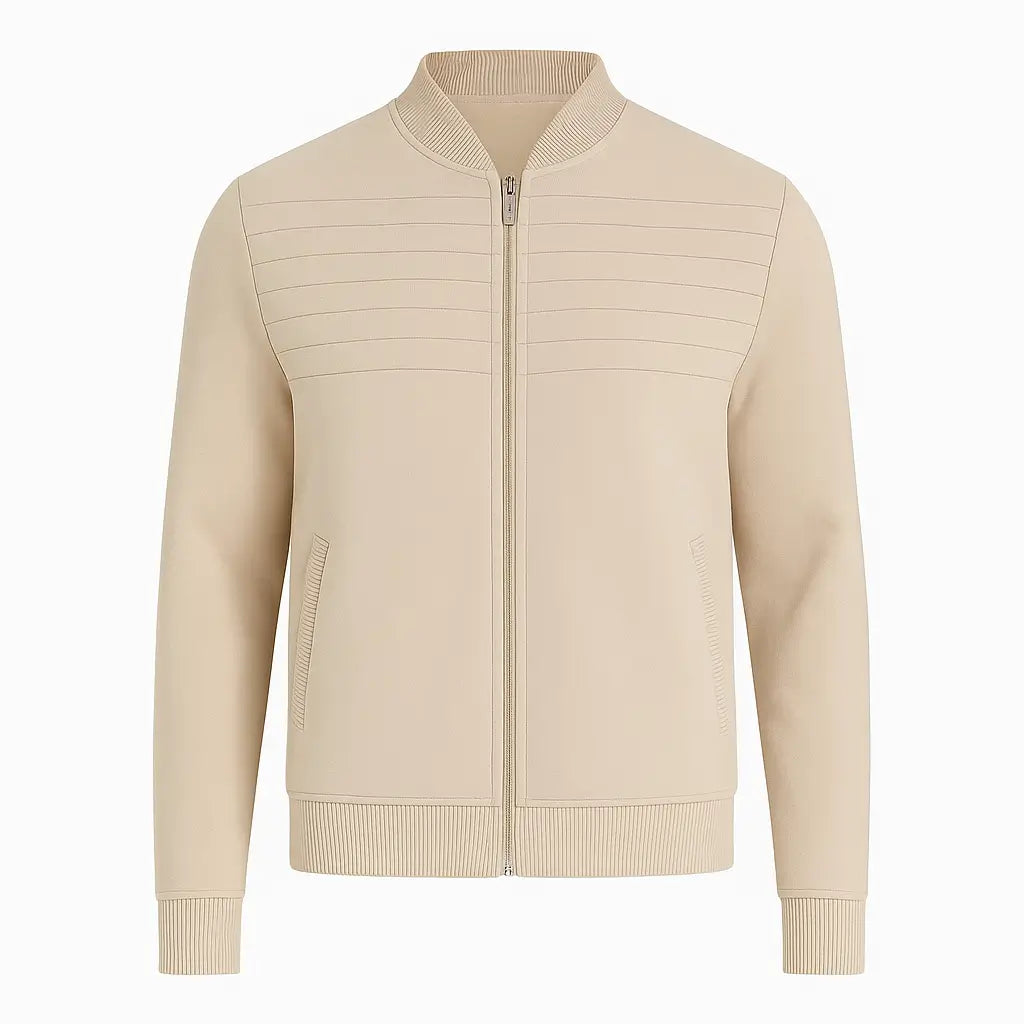 Suéter Detalhado Masculino Com Zíper