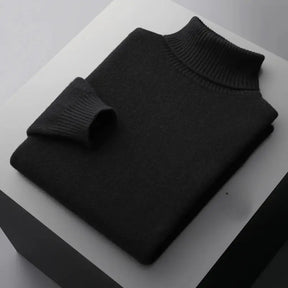 Suéter Masculino Gola Alta em Lã Merino – Linha Milano