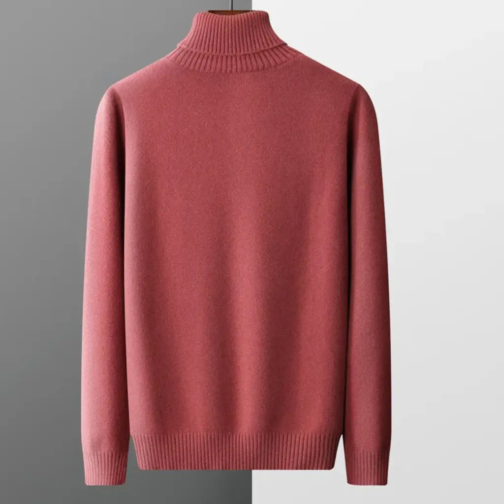 Suéter Masculino Gola Alta em Lã Merino – Linha Milano