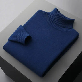 Suéter Masculino Gola Alta em Lã Merino – Linha Milano