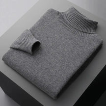 Suéter Masculino Gola Alta em Lã Merino – Linha Milano