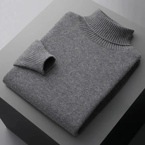 Suéter Masculino Gola Alta em Lã Merino – Linha Milano