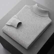 Suéter Masculino Gola Alta em Lã Merino – Linha Milano