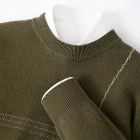 Suéter Masculino Gola Redonda em Lã Merino – Linha Alpina