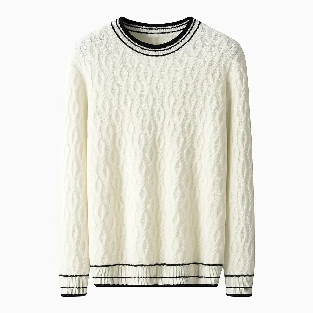 Suéter Masculino Premium em Lã Merino Extrafina - Clássico Europeu