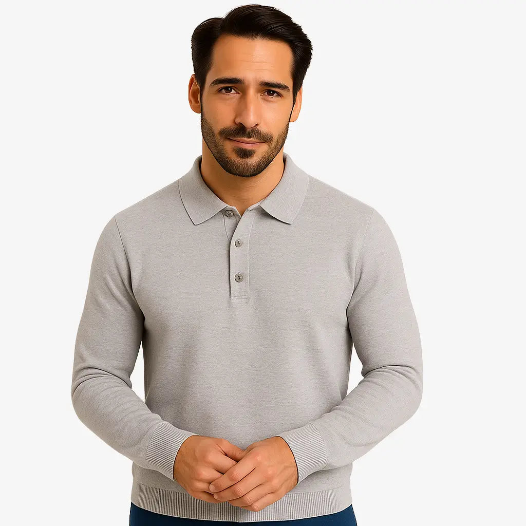 Suéter Masculino com Gola Polo