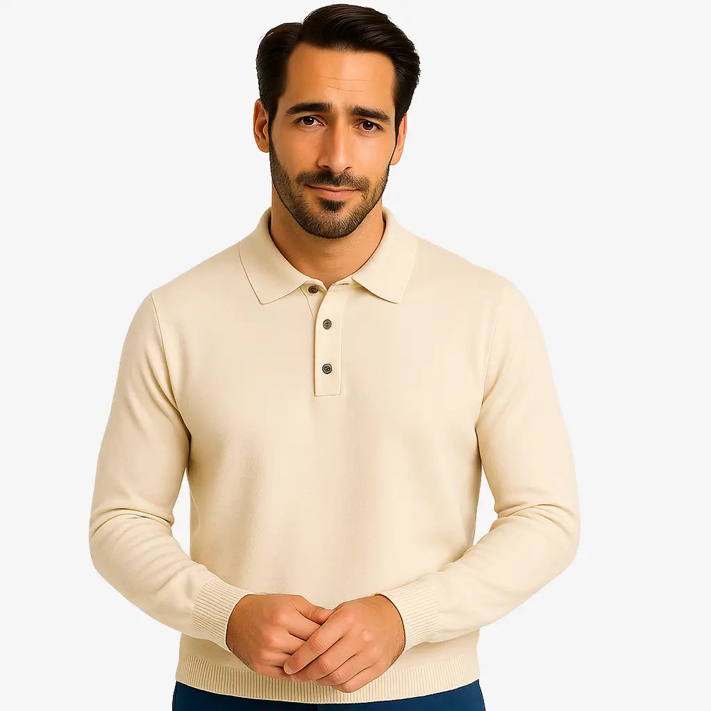 Suéter Masculino com Gola Polo