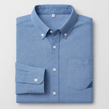 Camisa Masculina Casual Xavier manga longa e fechamento com botões