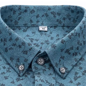 Camisa Masculina Italiana Com Estampa Floral