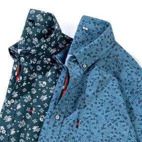 Camisa Masculina Italiana Com Estampa Floral