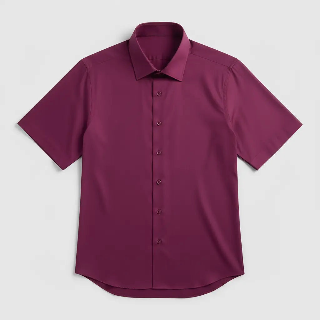 Camisa Social Masculina Manga Curta