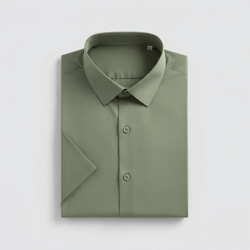 Camisa Social Masculina Manga Curta