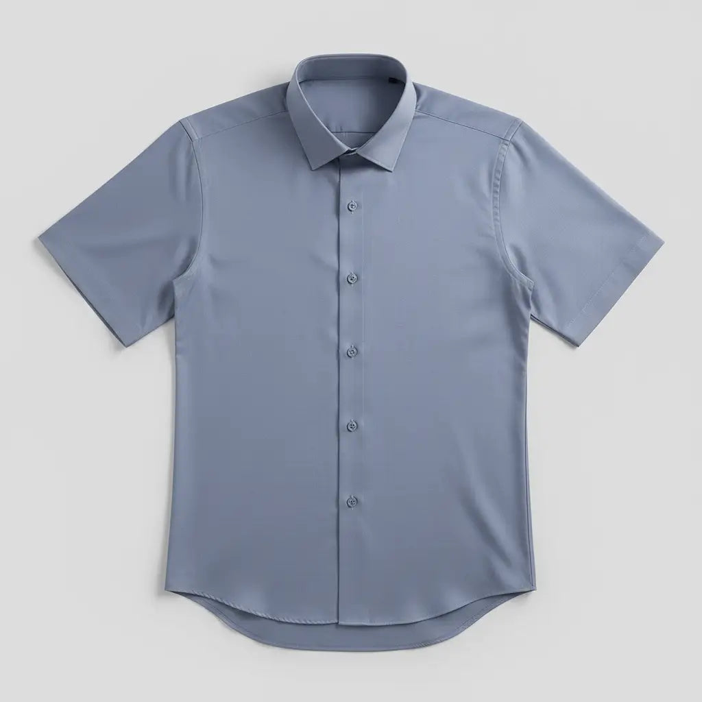 Camisa Social Masculina Manga Curta