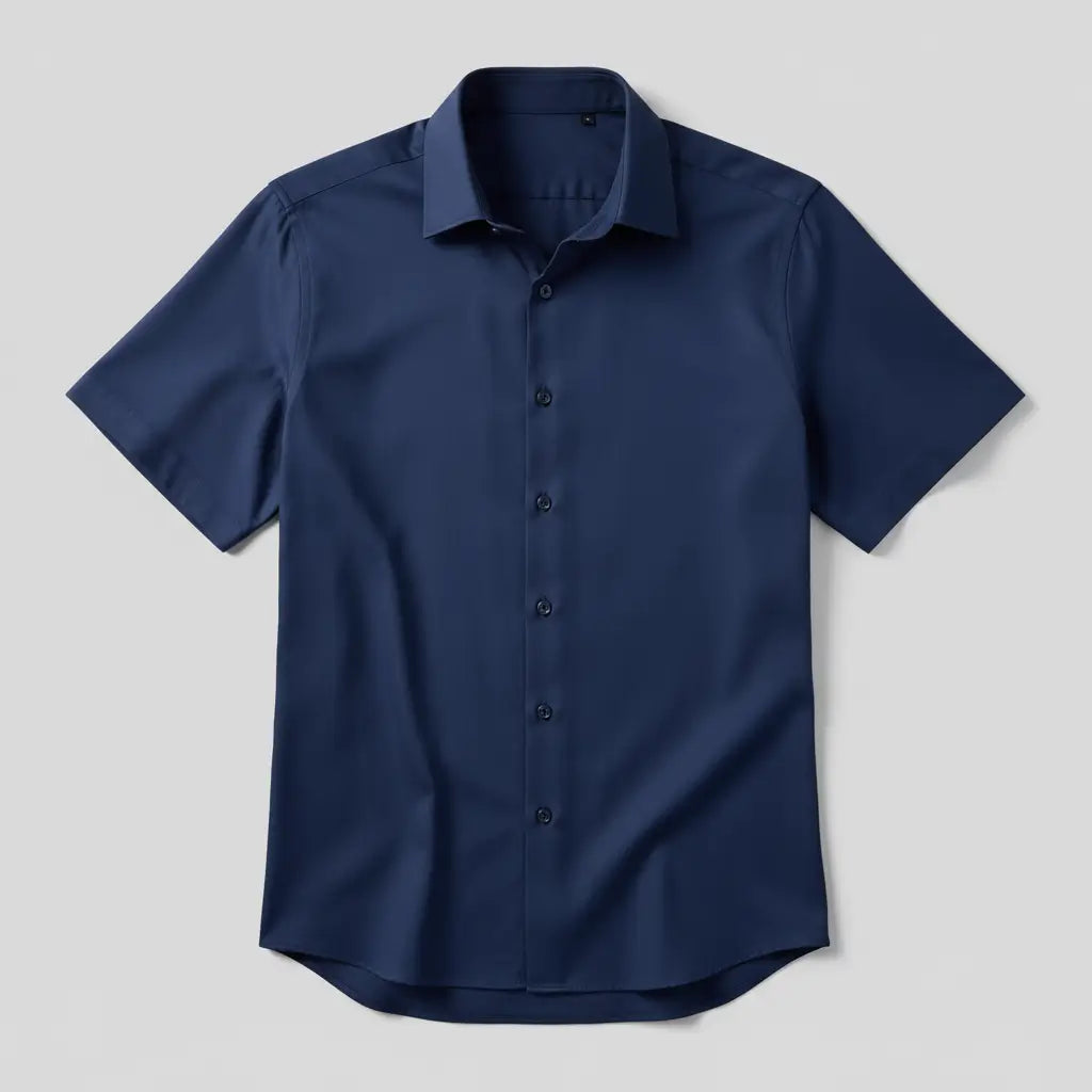 Camisa Social Masculina Manga Curta