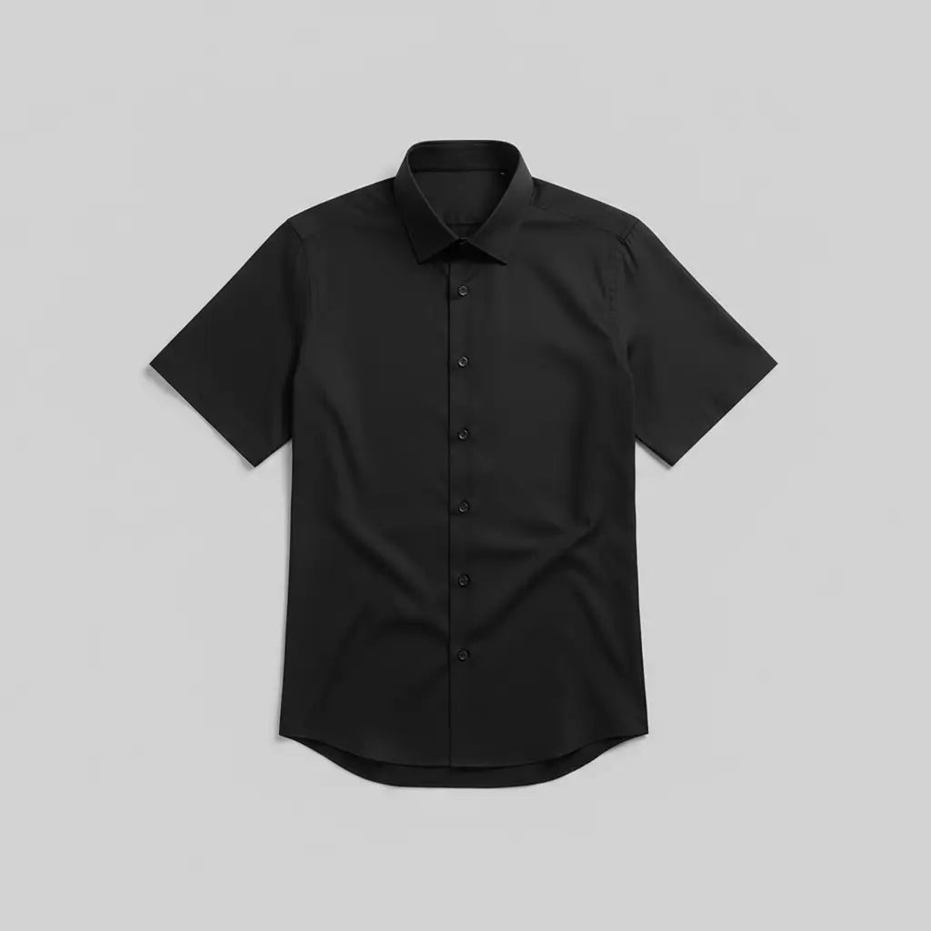 Camisa Social Masculina Manga Curta