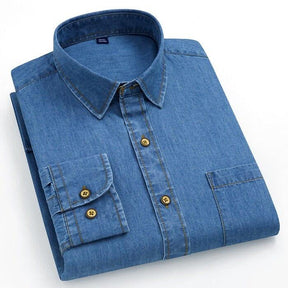 Camisa Jeans Masculina Elegance