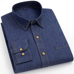 Camisa Jeans Masculina Elegance