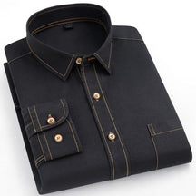 Camisa Jeans Masculina Elegance