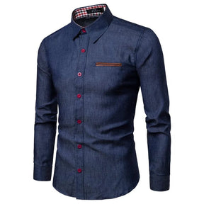 Camisa Social Jeans Slim