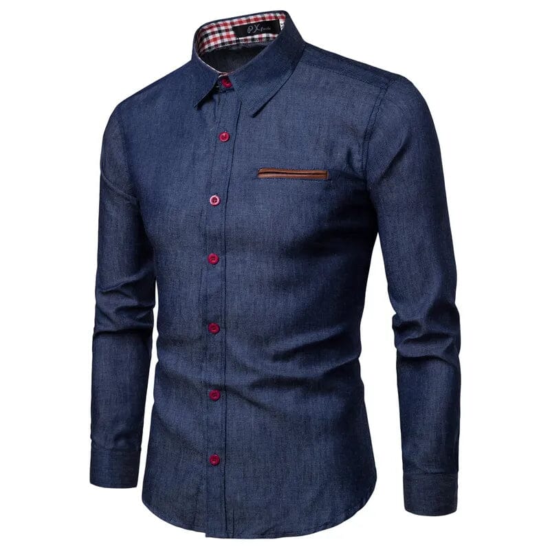 Camisa Social Jeans Slim