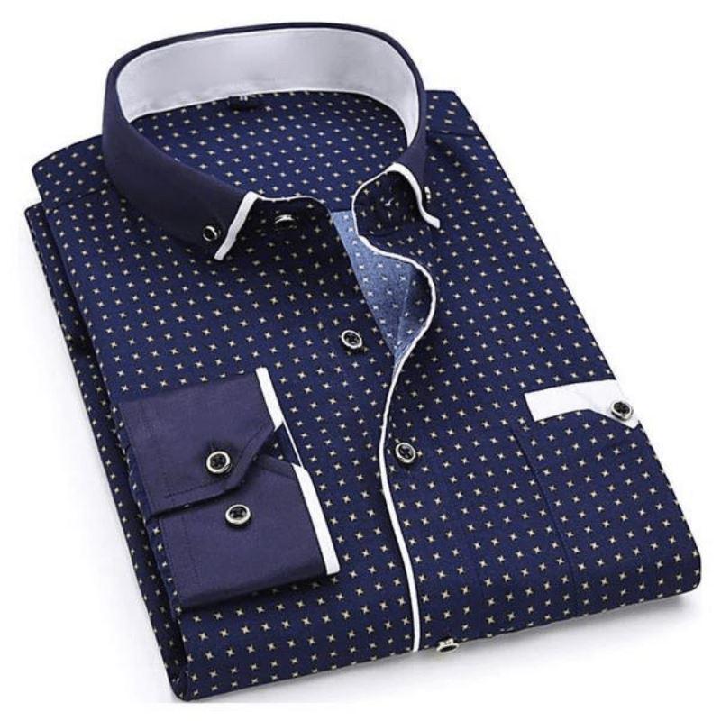 Camisa Social Masculina Com Bolso