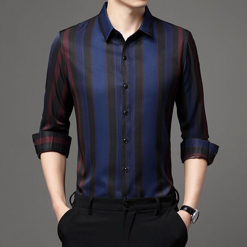 Camisa Social Masculina Listrada