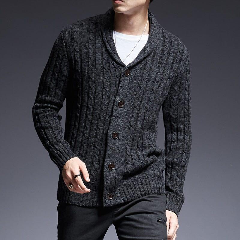 Cardigan Masculino Feito Em Algodão Pima